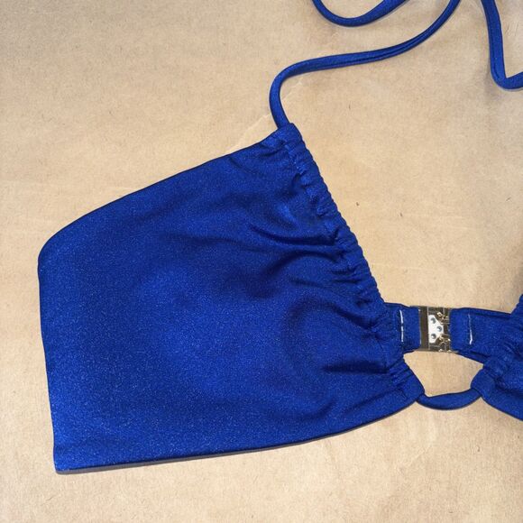 Hard Swimwear Halter Bikini Top Royal Blue size small - Picture 2 of 5